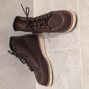 Red Wing Heritage Women's 6 inch Moc Boots 7 Brown Lace up